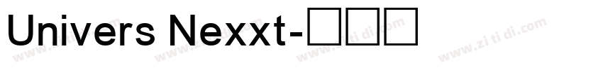 Univers Nexxt字体转换